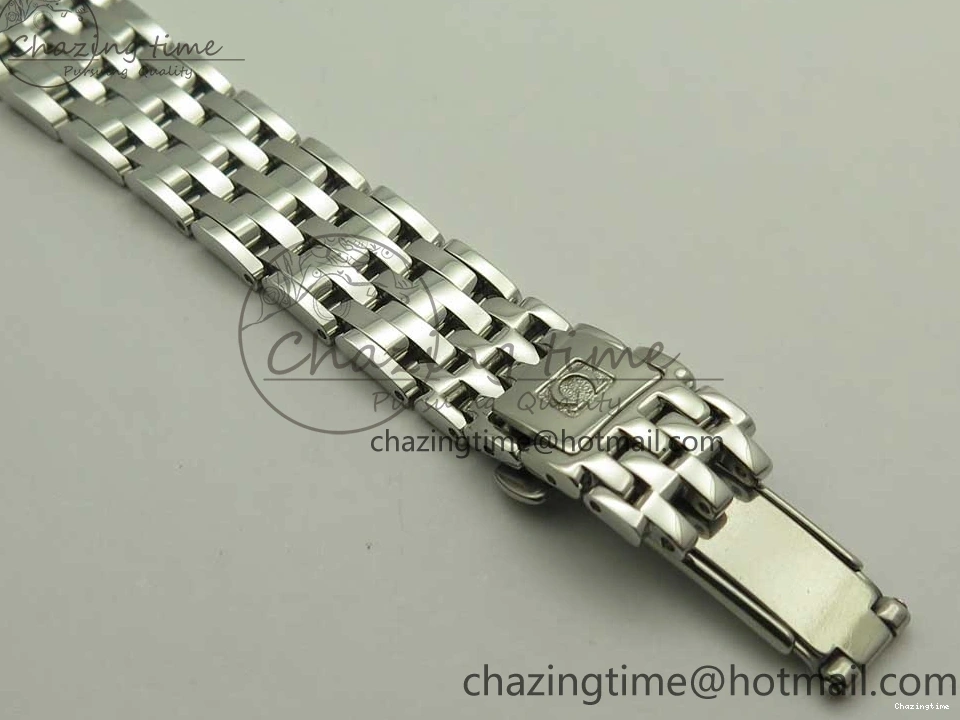 0421 TopPick De Ville Prestige Ladies 32.7mm SS MKF 1:1 Best Edition Blue Dial Diamonds Markers on SS Bracelet MIYOTA 7972